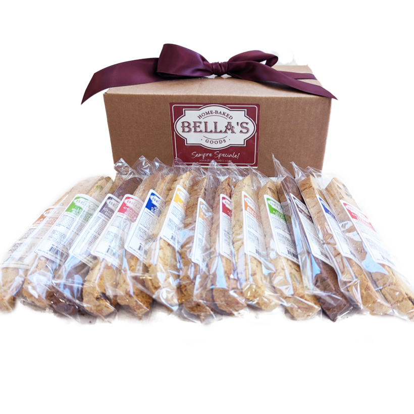 Baker's Dozen Biscotti Singles Bella's Home Baked Goods