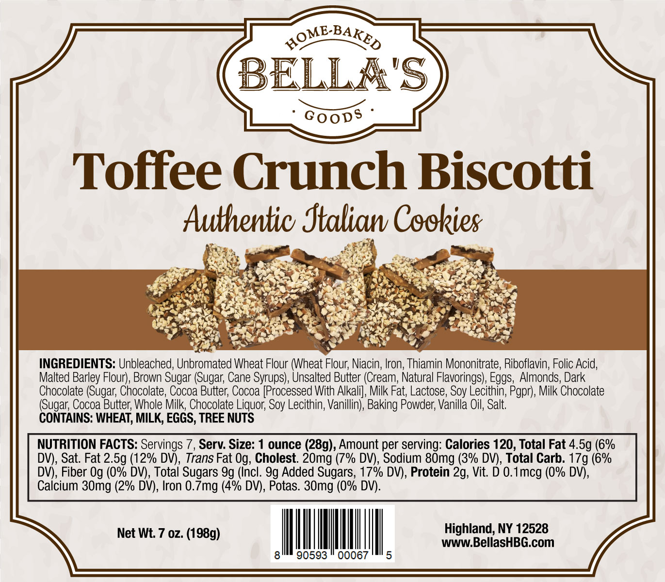 Toffee Crunch Biscotti (Limited)