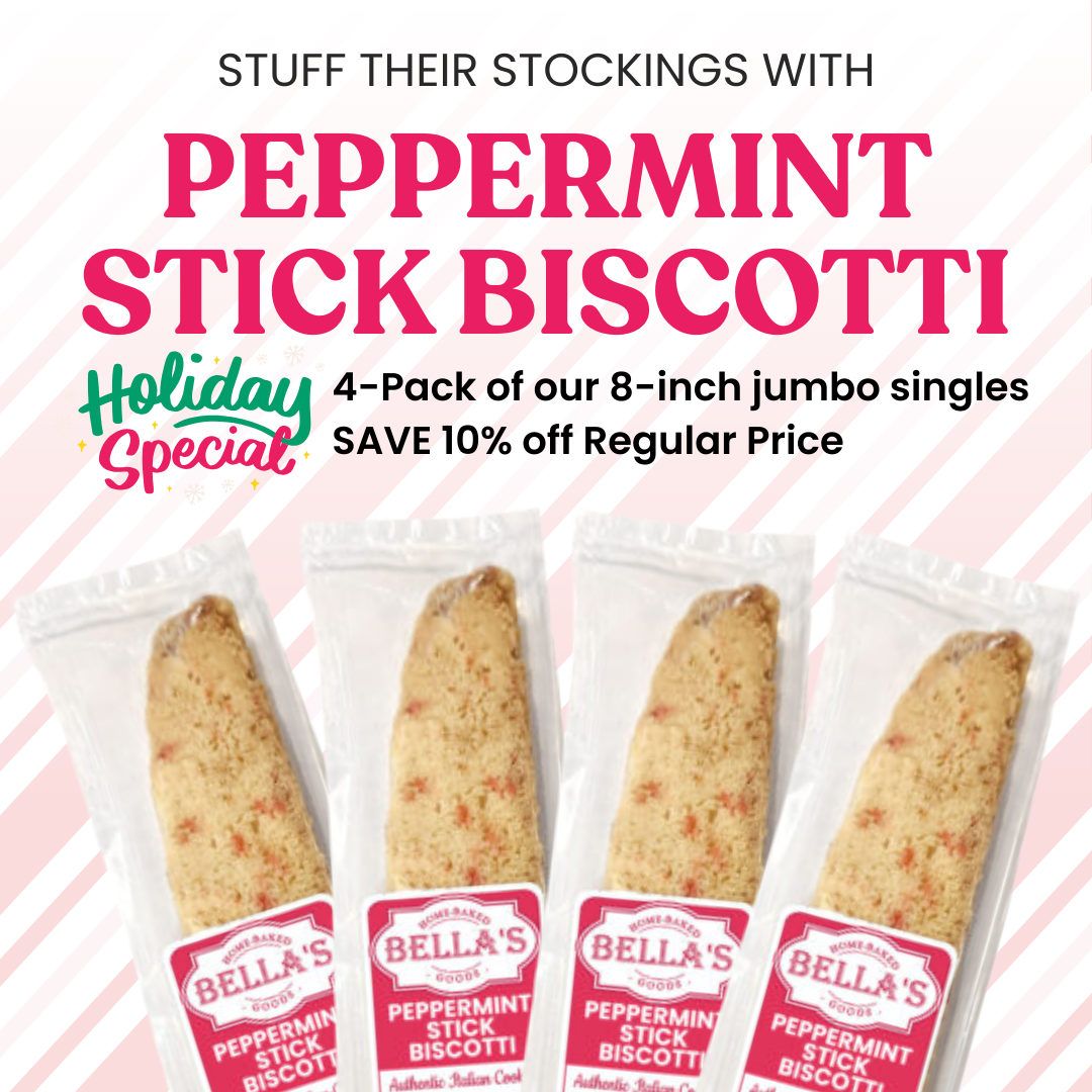 Peppermint Stick Biscotti Singles (4-Pack)